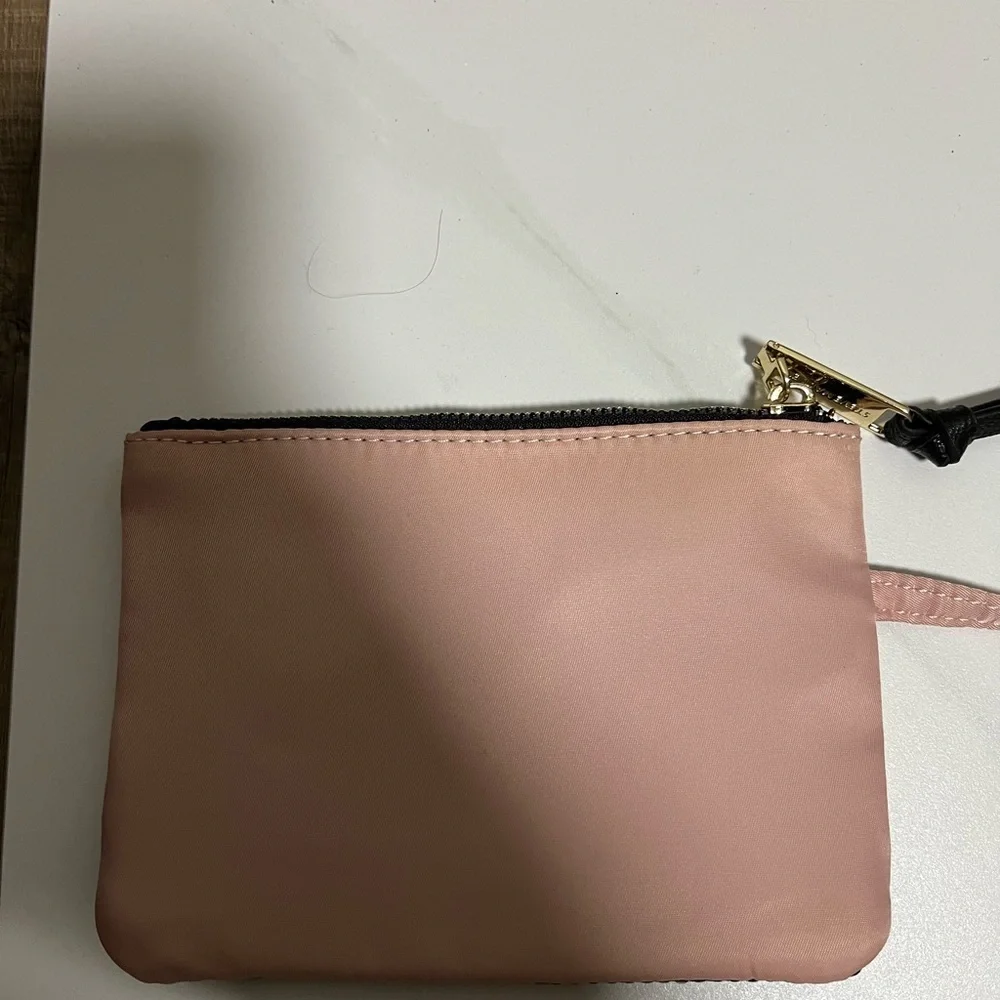 Steve Madden Pink and Black Clutch
